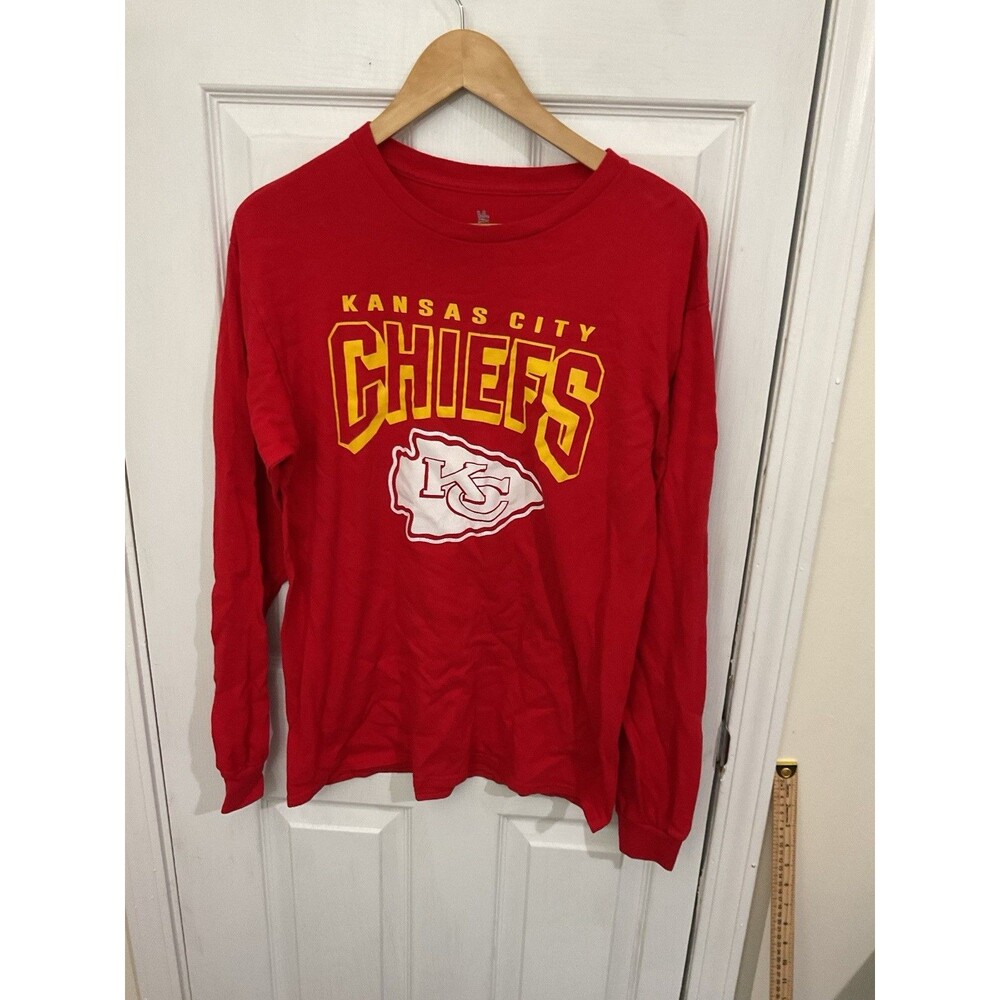 Kansas City Chiefs Red Long Sleeve T-Shirt by Junk Food Clothing